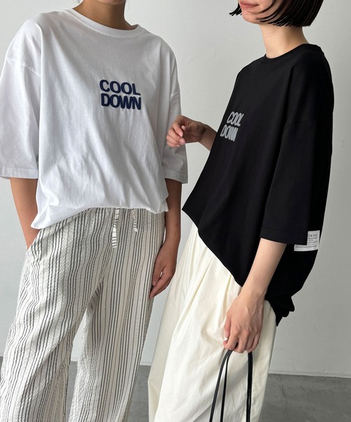 CANAL JEAN(キャナルジーン)の「1975 TOKYO COOL DOWN半袖Tシャツ(Tシャツ/カットソー・レディース・ミックスグレー/ホワイト/ブラック・LARGE/X-LARGE)」の12枚目の写真