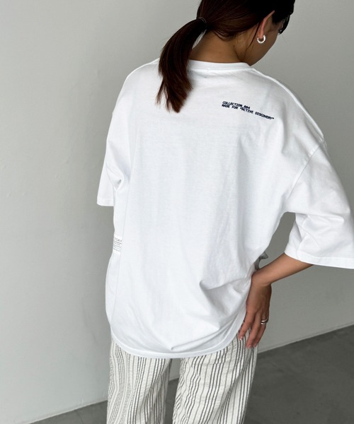 CANAL JEAN(キャナルジーン)の「1975 TOKYO COOL DOWN半袖Tシャツ(Tシャツ/カットソー・レディース・ミックスグレー/ホワイト/ブラック・LARGE/X-LARGE)」の10枚目の写真