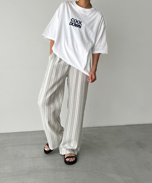 CANAL JEAN(キャナルジーン)の「1975 TOKYO COOL DOWN半袖Tシャツ(Tシャツ/カットソー・レディース・ミックスグレー/ホワイト/ブラック・LARGE/X-LARGE)」の9枚目の写真