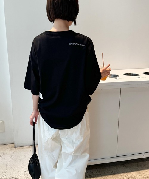 CANAL JEAN(キャナルジーン)の「1975 TOKYO COOL DOWN半袖Tシャツ(Tシャツ/カットソー・レディース・ミックスグレー/ホワイト/ブラック・LARGE/X-LARGE)」の7枚目の写真