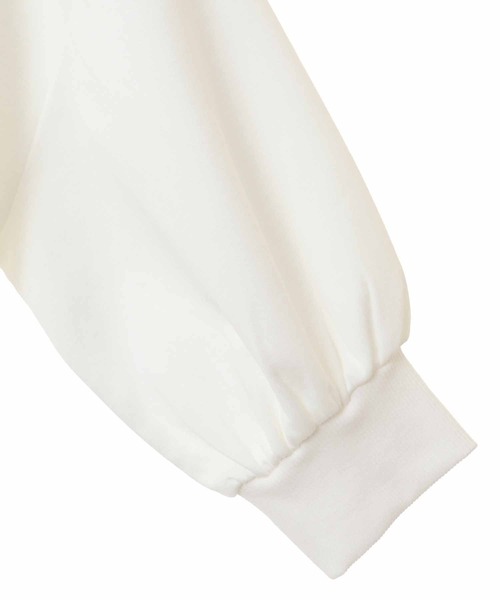 31 Sons de mode（トランテアン　ソン　ドゥ　モード）の「ワンショルダンボールスウェット（スウェット・レディース・オフホワイト/ブラック/ワイン・フリー）」の6枚目の写真