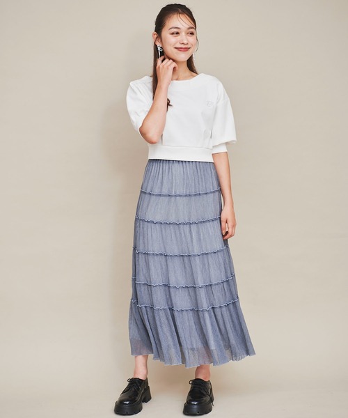 31 Sons de mode（トランテアン　ソン　ドゥ　モード）の「ワンショルダンボールスウェット（スウェット・レディース・オフホワイト/ブラック/ワイン・フリー）」の18枚目の写真