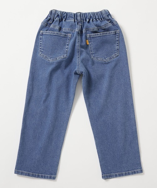 devirock（デビロック）の「楽デニム ルーズストレートパンツ（デニムパンツ・キッズ・ワンウォッシュ/ブルー系9/サックスブルー系1・100cm/110cm/120cm/130cm/140cm/150cm/160cm）」の14枚目の写真