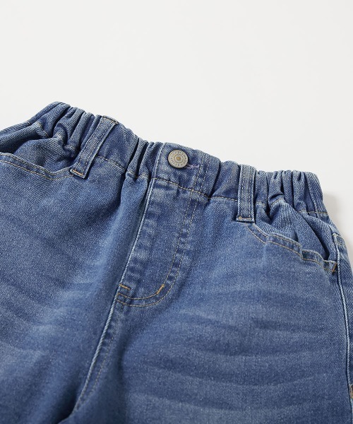 devirock（デビロック）の「楽デニム ルーズストレートパンツ（デニムパンツ・キッズ・ワンウォッシュ/ブルー系9/サックスブルー系1・100cm/110cm/120cm/130cm/140cm/150cm/160cm）」の15枚目の写真