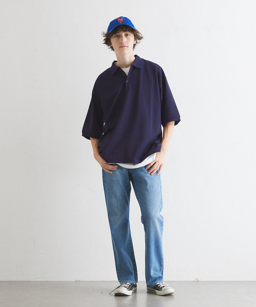 417 EDIFICE（フォーワンセブンエディフィス）の「”PERFECTECH” カノコ ポロシャツ（ポロシャツ・メンズ・ネイビー/ライトグレー/チャコールグレー・LARGE/MEDIUM/SMALL）」の18枚目の写真