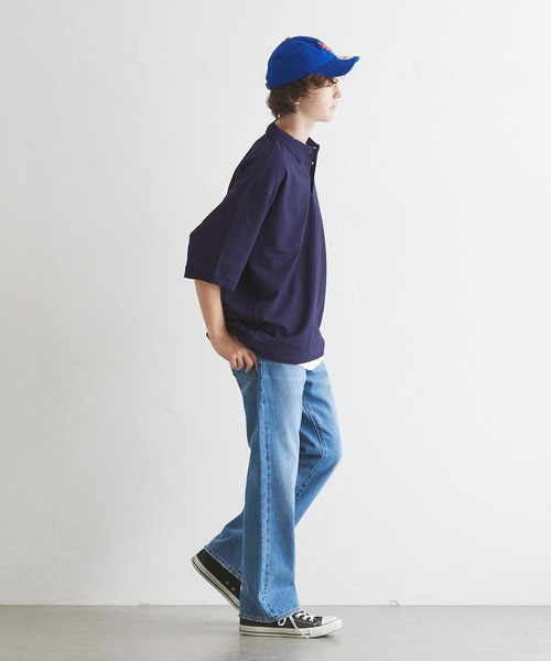 417 EDIFICE（フォーワンセブンエディフィス）の「”PERFECTECH” カノコ ポロシャツ（ポロシャツ・メンズ・ネイビー/ライトグレー/チャコールグレー・LARGE/MEDIUM/SMALL）」の13枚目の写真