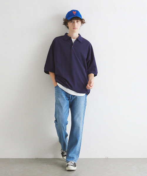 417 EDIFICE（フォーワンセブンエディフィス）の「”PERFECTECH” カノコ ポロシャツ（ポロシャツ・メンズ・ネイビー/ライトグレー/チャコールグレー・LARGE/MEDIUM/SMALL）」の12枚目の写真