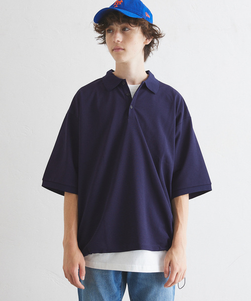 417 EDIFICE（フォーワンセブンエディフィス）の「”PERFECTECH” カノコ ポロシャツ（ポロシャツ・メンズ・ネイビー/ライトグレー/チャコールグレー・LARGE/MEDIUM/SMALL）」の11枚目の写真