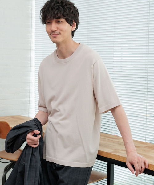 GLOBAL WORK(グローバルワーク)の「アンチピリングニット/半袖/116284(ニット/セーター・メンズ・アイボリー/ネイビー・X-LARGE/LARGE/MEDIUM/SMALL)」の21枚目の写真