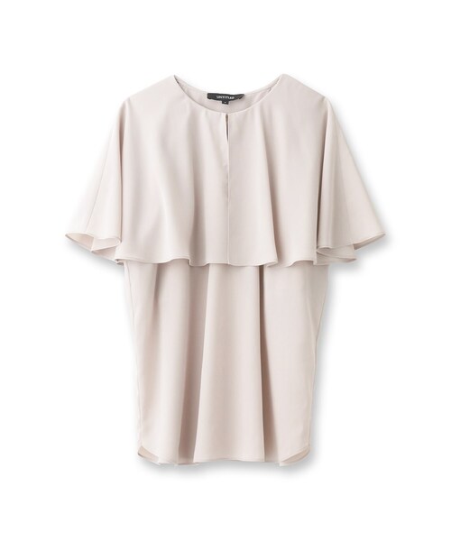 【セール】【二の腕カバー/パウダータッチ】ケープデザインブラウス（シャツ/ブラウス）｜UNTITLED（アンタイトル）