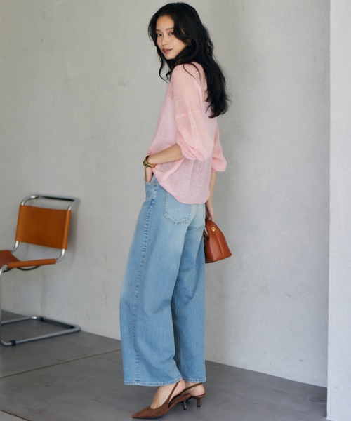 BARNYARDSTORM（バンヤードストーム）の「BARNYARDSTORM / モヘアライトニット【WEB限定カラー】ハンドウォッシャブル（ニット/セーター・レディース・ベージュ/ブラック/ホワイト/グレー/レッド/ピンク/ブルー・FREE）」の18枚目の写真