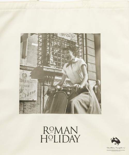 ROPE'(ロペ)の「【AUDREY HEPBURN COLLECTION BY JUN】プリントトートバッグ(トートバッグ・レディース・ホワイト系その他/ホワイト系その他2/ホワイト系その他3・FREE)」の12枚目の写真