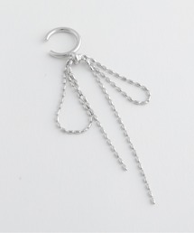 JewCas（ジュアキャス）の「JewCas ボールチェーン リボンモチーフJCQイヤカフ [JCQ0167]（イヤーカフ）」