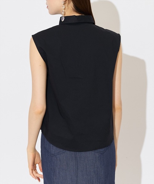 SWINGLE（スウィングル）の「ノースリーブシャツ×ビスチェセットブラウス（シャツ/ブラウス・レディース・ブルー系その他4/グレー系その他4/ブラック・FREE）」の17枚目の写真