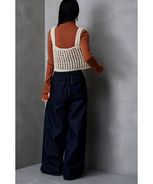 etoll.（エトル）の「サムホールハイネックリブニット（ニット/セーター・レディース・アイボリー/ブラック/杢グレー/レッド/オレンジ・FREE）」の14枚目の写真