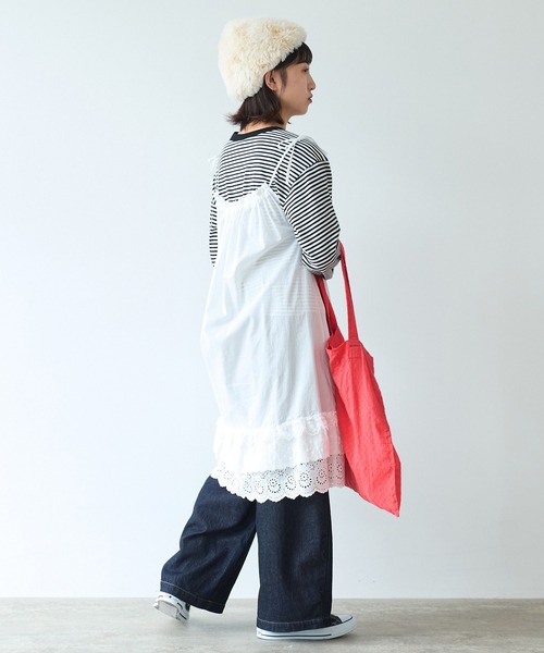 bulle de savon（ビュルデサボン）の「△3ren lace 2wayギャザースカート（スカート・レディース・ブラック/ホワイト・FREE）」の20枚目の写真