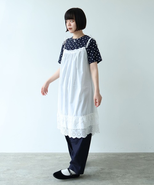 bulle de savon（ビュルデサボン）の「△3ren lace 2wayギャザースカート（スカート・レディース・ブラック/ホワイト・FREE）」の13枚目の写真