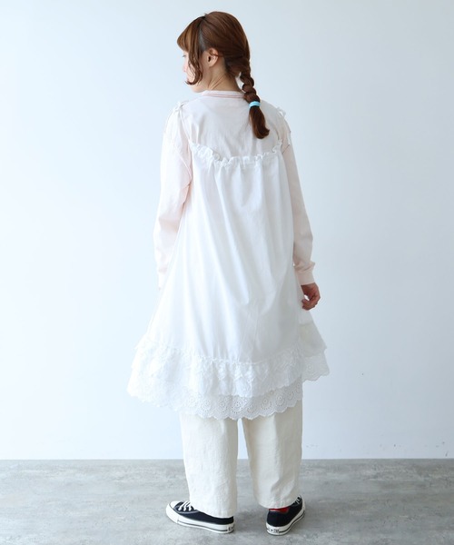 bulle de savon 3ren lace 2way ギャザースカート △3ren lace 2wayギャザースカート（スカート）｜bulle de savon