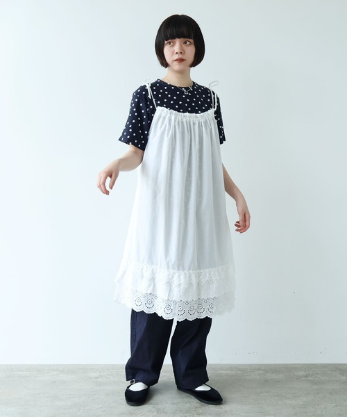 bulle de savon（ビュルデサボン）の「△3ren lace 2wayギャザースカート（スカート・レディース・ブラック/ホワイト・FREE）」の11枚目の写真