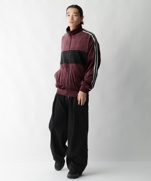 RAGEBLUE(レイジブルー)の「サイドライン/ベロアトラックジャケット(ブルゾン・メンズ・ブラック/ワインレッド/ネイビー/オフホワイト・SMALL/MEDIUM/LARGE)」の15枚目の写真
