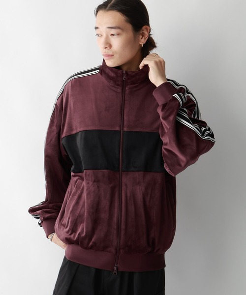 RAGEBLUE(レイジブルー)の「サイドライン/ベロアトラックジャケット(ブルゾン・メンズ・ブラック/ワインレッド/ネイビー/オフホワイト・SMALL/MEDIUM/LARGE)」の18枚目の写真