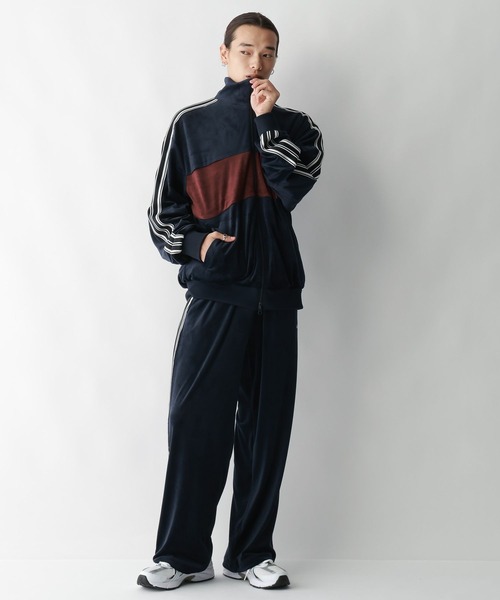 RAGEBLUE(レイジブルー)の「サイドライン/ベロアトラックジャケット(ブルゾン・メンズ・ブラック/ワインレッド/ネイビー/オフホワイト・SMALL/MEDIUM/LARGE)」の19枚目の写真