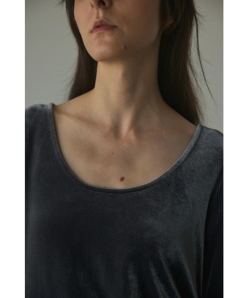 BLACK BY MOUSSY(ブラックバイマウジー)の「velour long dress(ベロアロングドレス)(ワンピース・レディース・グレー/ブラウン・FREE)」の15枚目の写真