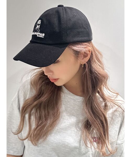 GYDA(ジェイダ)の「GYDALMATIANツイルCAP(キャップ・レディース・ブラック/ボルドー・FREE)」の13枚目の写真