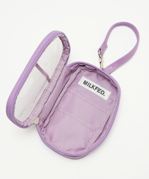 MILKFED.(ミルクフェド)の「LOGO CARRY POUCH(ポーチ・レディース・ライトパープル/オレンジ/レッド/グリーン/ブラック/ライトピンク/ライトイエロー/ブルー・ONE SIZE)」の19枚目の写真