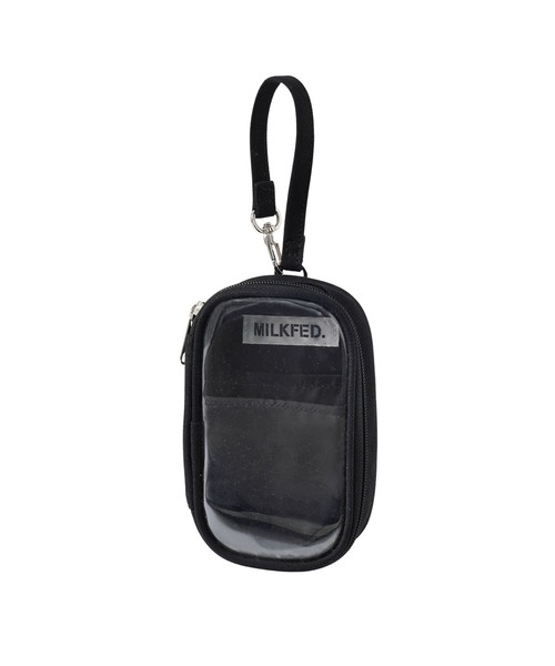 MILKFED.(ミルクフェド)の「LOGO CARRY POUCH(ポーチ・レディース・ライトパープル/オレンジ/レッド/グリーン/ブラック/ライトピンク/ライトイエロー/ブルー・ONE SIZE)」の9枚目の写真