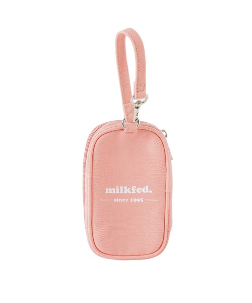 MILKFED.(ミルクフェド)の「LOGO CARRY POUCH(ポーチ・レディース・ライトパープル/オレンジ/レッド/グリーン/ブラック/ライトピンク/ライトイエロー/ブルー・ONE SIZE)」の14枚目の写真