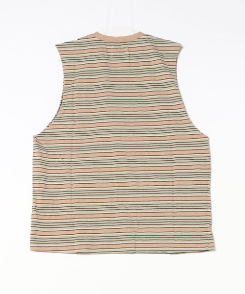 TCSS(ティーシーエスエス)の「MUSCLE/Critical Slide(クリティカルスライド)TCSSワンポイントデザインリラックスサイジングマッスルタンクトップノースリーブ(タンクトップ・メンズ・ライトグリーン・LARGE/X-LARGE)」の2枚目の写真