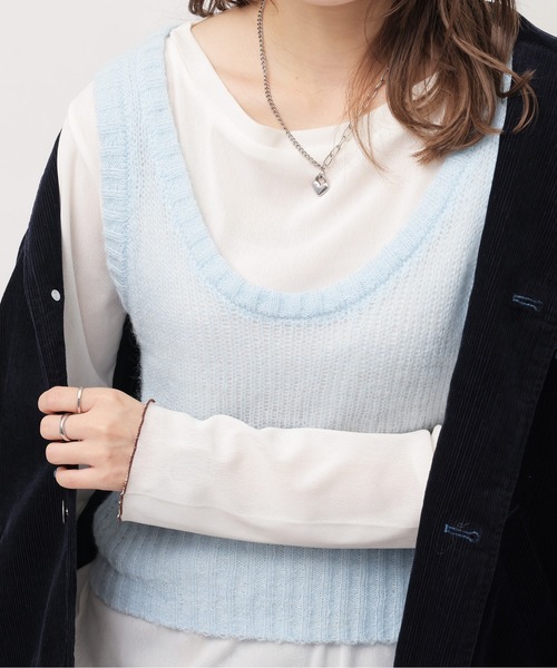 1piu1uguale3AKMダブルネームベストXL DOUBLE NAME（ダブルネーム）の