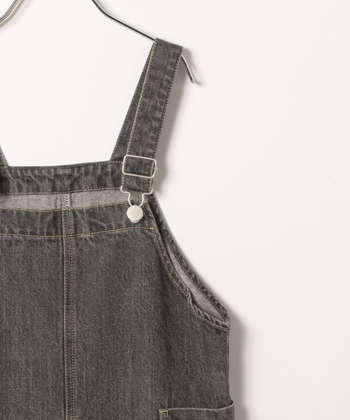 LEPSIM（レプシィム）の「【KIDS】デニムサロペ　148972（サロペット/オーバーオール・キッズ・グレー/ブルー・140/120）」の5枚目の写真