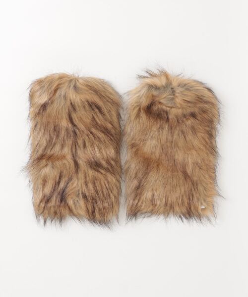 .KOM（ドットコム）の「A'GEM/9 × .kom 『.KOM/ドットケーオーエム』 ファーレックカバー（レッグウォーマー・レディース・ベージュ・FREE）」の7枚目の写真