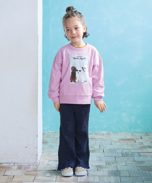 Life Support Products（ライフサポートプロダクツ）の「L/Sプリントトレーナー（スウェット・キッズ・チャコール/オフホワイト/杢グレー/グリーン/ピンク/モカ/ネイビー/マスタード/ホワイト系その他/レッド・100/95/90/80/110/150/140/130/120）」の14枚目の写真