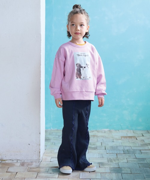 Life Support Products（ライフサポートプロダクツ）の「L/Sプリントトレーナー（スウェット・キッズ・チャコール/オフホワイト/杢グレー/グリーン/ピンク/モカ/ネイビー/マスタード/ホワイト系その他/レッド・100/95/90/80/110/150/140/130/120）」の15枚目の写真