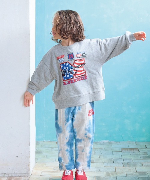 Life Support Products（ライフサポートプロダクツ）の「L/Sプリントトレーナー（スウェット・キッズ・チャコール/オフホワイト/杢グレー/グリーン/ピンク/モカ/ネイビー/マスタード/ホワイト系その他/レッド・100/95/90/80/110/150/140/130/120）」の20枚目の写真