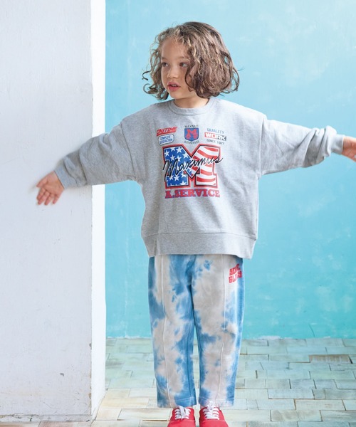 Life Support Products（ライフサポートプロダクツ）の「L/Sプリントトレーナー（スウェット・キッズ・チャコール/オフホワイト/杢グレー/グリーン/ピンク/モカ/ネイビー/マスタード/ホワイト系その他/レッド・100/95/90/80/110/150/140/130/120）」の21枚目の写真