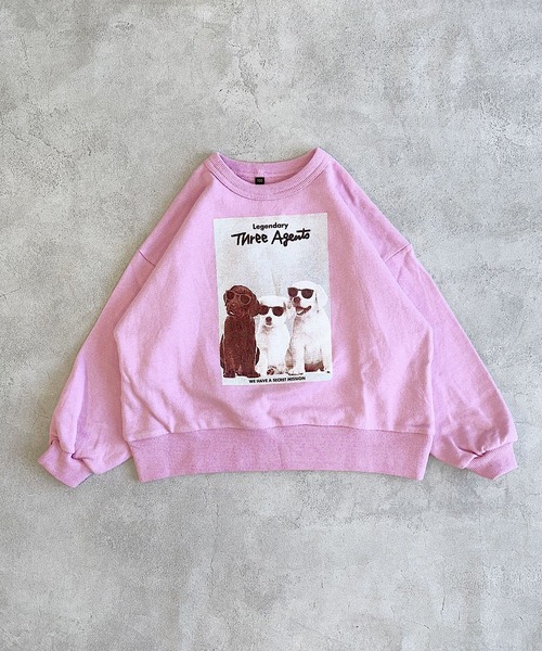 Life Support Products（ライフサポートプロダクツ）の「L/Sプリントトレーナー（スウェット・キッズ・チャコール/オフホワイト/杢グレー/グリーン/ピンク/モカ/ネイビー/マスタード/ホワイト系その他/レッド・100/95/90/80/110/150/140/130/120）」の13枚目の写真