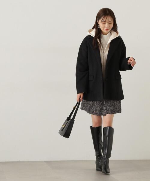 PROPORTION BODY DRESSING(プロポーションボディドレッシング)の「フラップミニスカート / 1214220005(スカート・レディース・ブラック/グレー/ホワイト系その他/ブラウン・X-SMALL/SMALL/MEDIUM)」の7枚目の写真