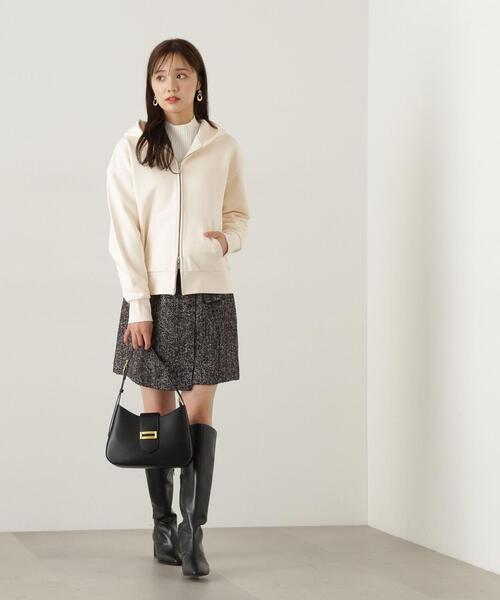 PROPORTION BODY DRESSING(プロポーションボディドレッシング)の「フラップミニスカート / 1214220005(スカート・レディース・ブラック/グレー/ホワイト系その他/ブラウン・X-SMALL/SMALL/MEDIUM)」の12枚目の写真