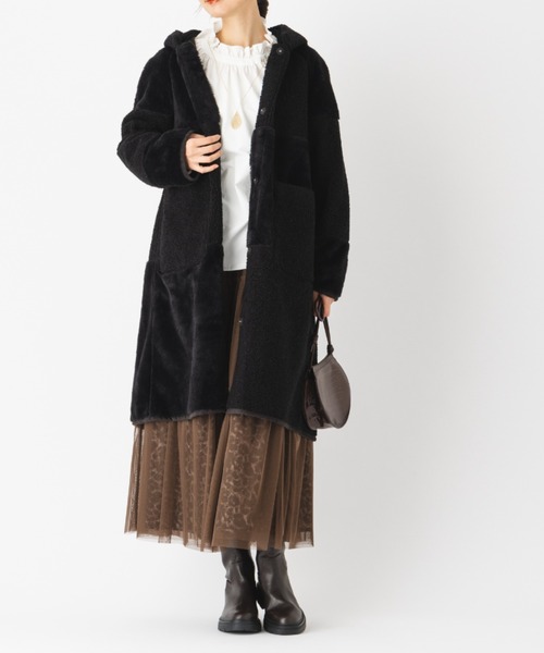 セール】【HIT ITEM！】リバーシブル ムートンコート エコファー
