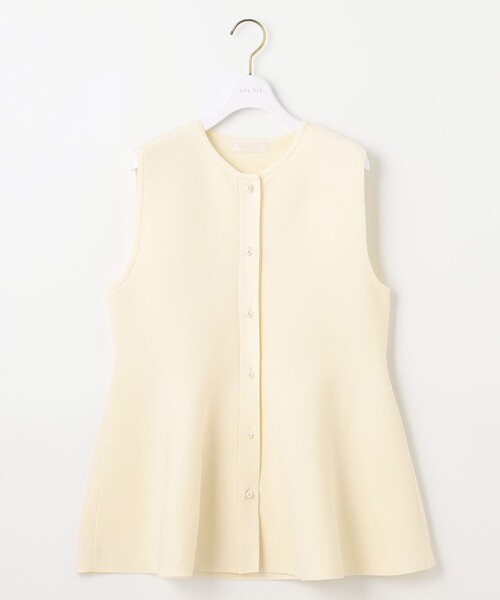 ANY SIS(エニィスィス)の「【洗える】ペプラムニット ジレ(ニット/セーター・レディース・アイボリー系/ネイビー系/スカイブルー系・2)」の12枚目の写真