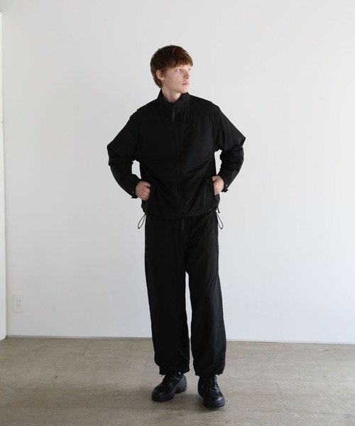 セール】【ウルマ×BAYFLOW】ハイゲージナイロン機能綿ジョガーパンツ