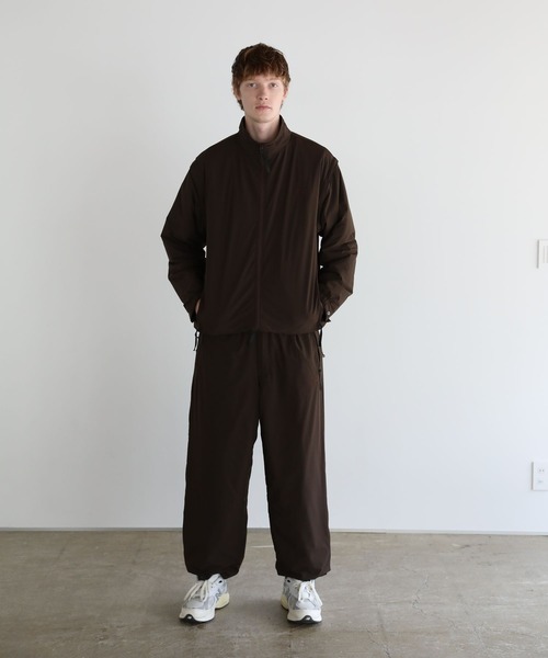 セール】【ウルマ×BAYFLOW】ハイゲージナイロン機能綿ジョガーパンツ