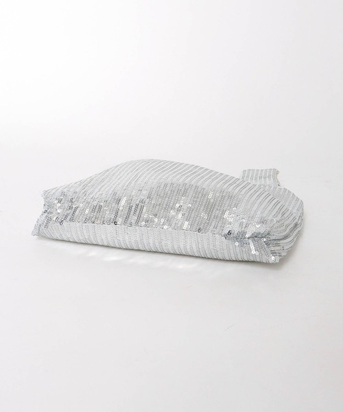 Jines（ジネス）の「スパンコールトートバッグ（ハンドバッグ・レディース・ブラック/シルバー・フリー）」の5枚目の写真