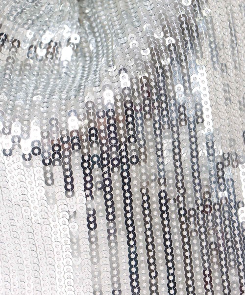 Jines（ジネス）の「スパンコールトートバッグ（ハンドバッグ・レディース・ブラック/シルバー・フリー）」の7枚目の写真