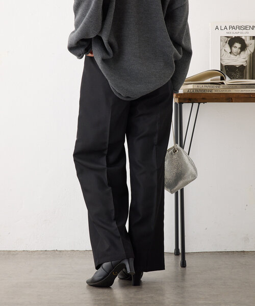 continuer de NICE CLAUP（コンティニューデナイスクラップ）の「【WEB限定】《サイズ展開あり》美シルエットツータックワイドパンツ（その他パンツ・レディース・ブラウン/ブラック/チャコールグレー・SMALL/MEDIUM）」の14枚目の写真