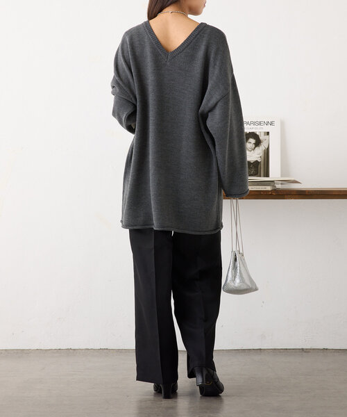 continuer de NICE CLAUP（コンティニューデナイスクラップ）の「【WEB限定】《サイズ展開あり》美シルエットツータックワイドパンツ（その他パンツ・レディース・ブラウン/ブラック/チャコールグレー・SMALL/MEDIUM）」の18枚目の写真